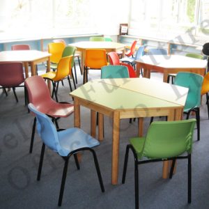 NLTC027 梯形檯配圓實木腳