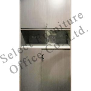 【NOS063 現貨】玻璃趟門夾板高身櫃(配有鎖)