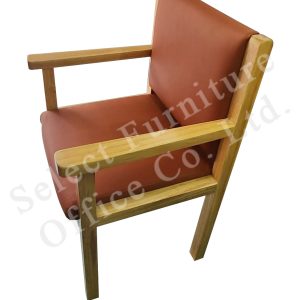 NRC022 仿皮面白橡木椅