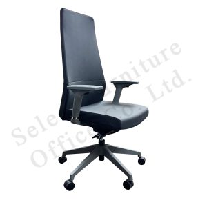 【NOS073 現貨】高背仿皮大班椅(連扶手)