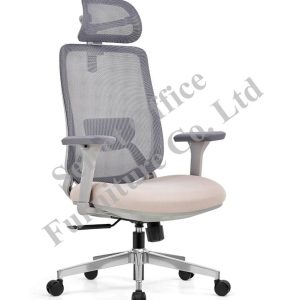 NOC036  高級高身網背布藝座油壓椅 (SL30484)