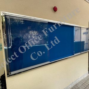 NWB042 75mm厚不鏽鋼框亞加力趟門水松壁報告示箱